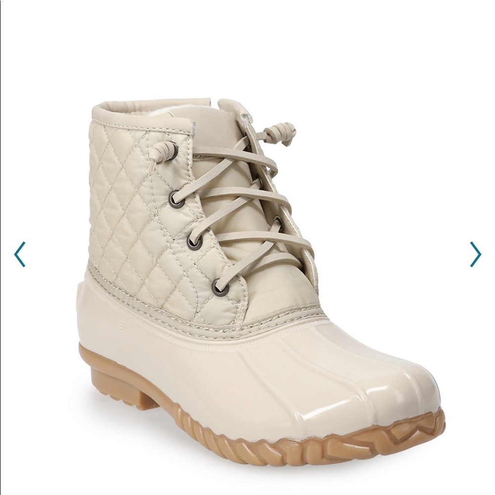 SO (Kohl’s) brand wombat Duck boots